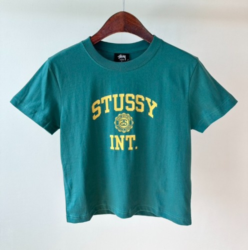 스투시 AU(호주) ATHLETICS 슬림 크롭 티셔츠 ST122005 OCE 청록색 WOMENS