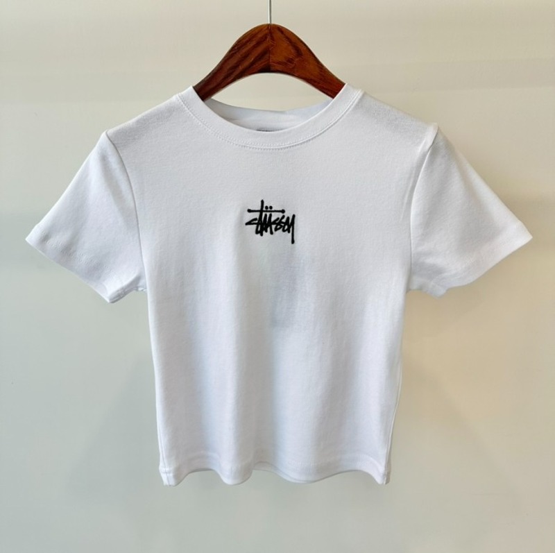 스투시 AU(호주) 그래피티 립 슬림 티셔츠 화이트 ST124W1000 WOMENS