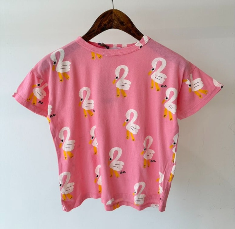 23SS 보보쇼즈 펠리칸 티셔츠 123AC003 핑크