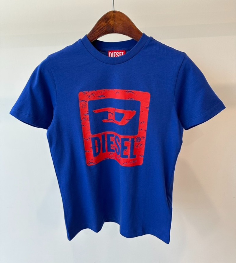23SS 디젤 키즈 티셔츠 J01753-KYAWX-K89G 블루 8,10,12,14,16A