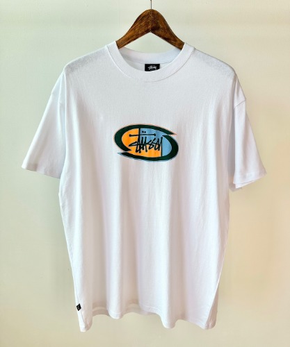 스투시 AU(호주) SPLIT OVAL 티셔츠 ST035008 화이트 MENS