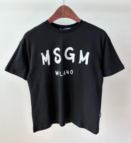 23SS MSGM 키즈 티셔츠 MS029372 블랙 6,8,10A
