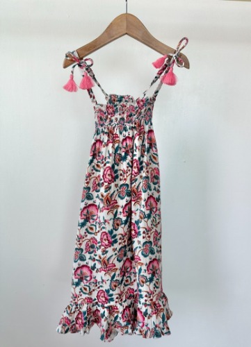 루이스미샤 원피스 DRESS MARCELINE CREAM INDIAN FLOWERS 4,6,8A