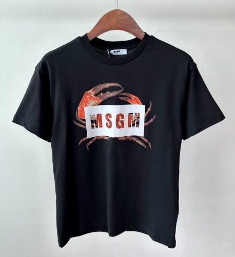 23SS MSGM 키즈 티셔츠 MS029529 블랙 Boys 8,10,12,14A