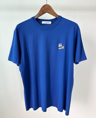 메종 키츠네 티셔츠 KM00102KJ0008 딥 블루 베이스볼 폭스 M,L,XL