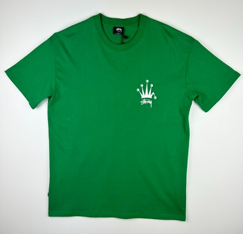 스투시 AU(호주) BENT CROWN HW SS 티셔츠 ST0L0135 Fern Green MENS M