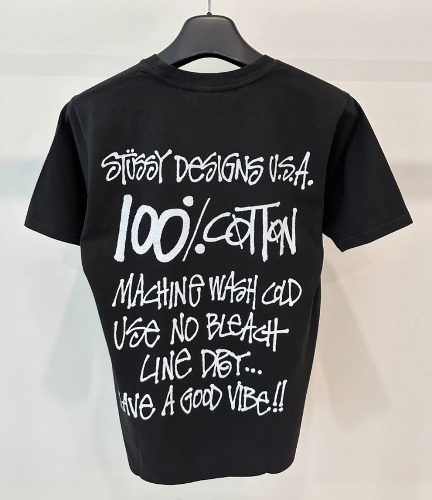 스투시 100%PIG.DYED 티셔츠 1904829 블랙 MENS S,M,L,XL
