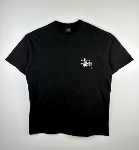 스투시 AU(호주) PEACE CROWN 티셔츠 ST037005 피그먼트 블랙 MENS