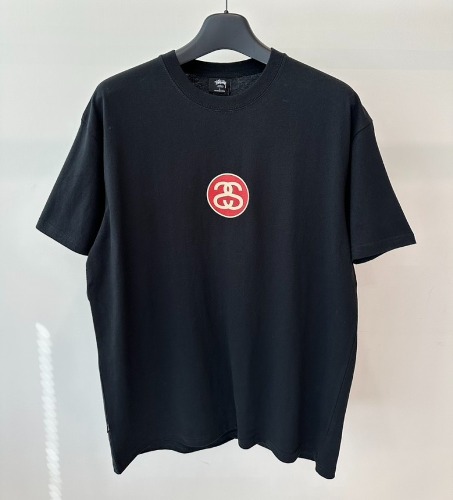 스투시 AU(호주) SS LINK SOLID 티셔츠 ST031007 블랙 MENS M,L,XL