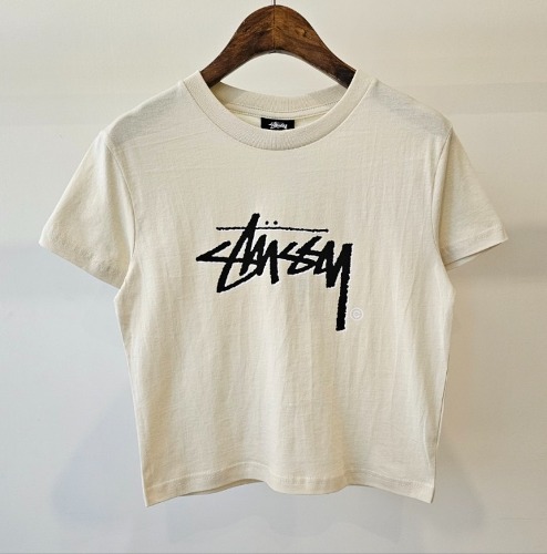 스투시 AU(호주) SHADOW STOCK 슬림 티셔츠 ST127000 크림 WOMENS