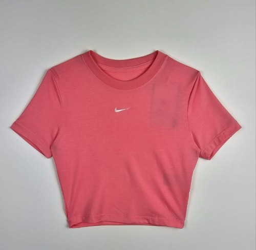 나이키 크롭 티셔츠 FB2874-611 코랄 핑크 WOMENS S(아시안핏)