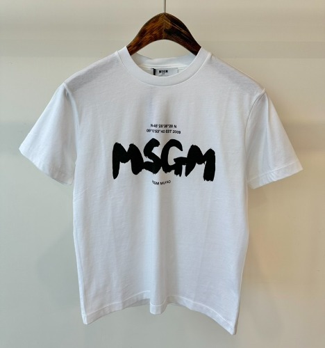 23FW MSGM 키즈 티셔츠 F3MSJBTH200 화이트 8,10,12A