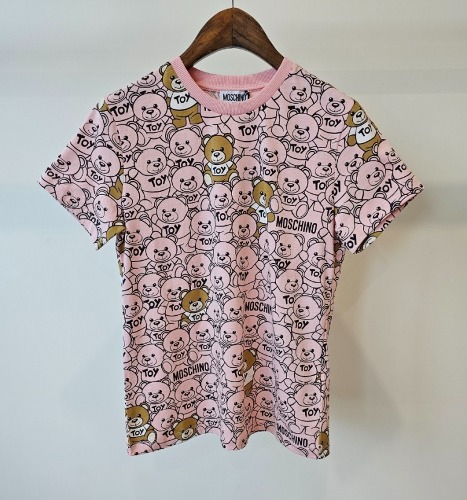 23FW 모스키노 키즈 티셔츠 HUM04G LAB84 핑크/멀티 8,10,12A  ​