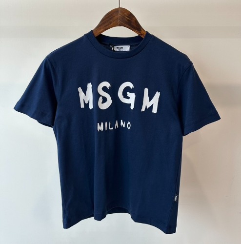 23FW MSGM 키즈 티셔츠 F3MSJUTH011 네이비 8A