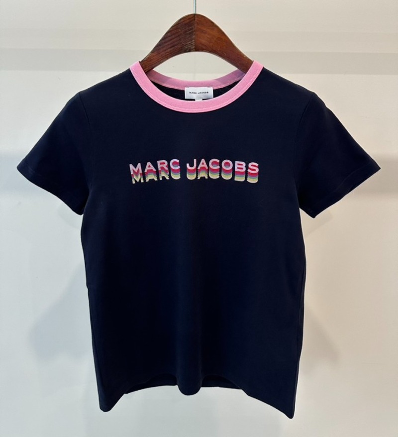 마크 제이콥스 키즈 티셔츠 W15614 네이비 Girls 10A