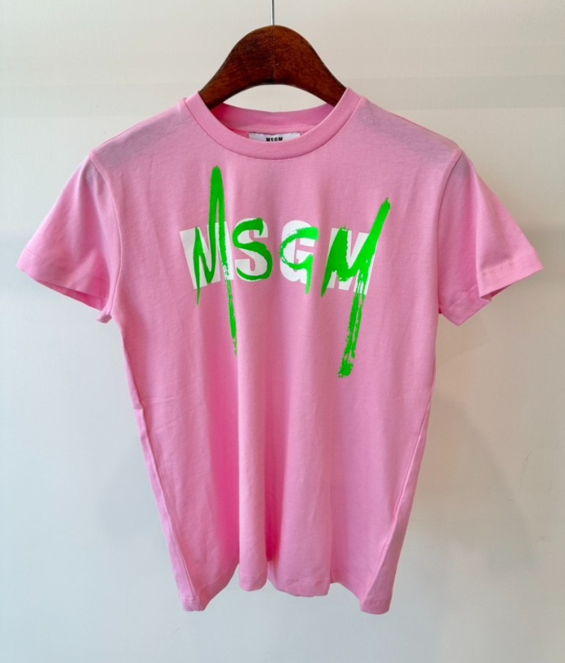20SS MSGM 키즈 티셔츠 022088 핑크 10A