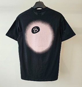 스투시 AU(호주) 8 BALL FADE 티셔츠 ST0M0420 블랙 MENS
