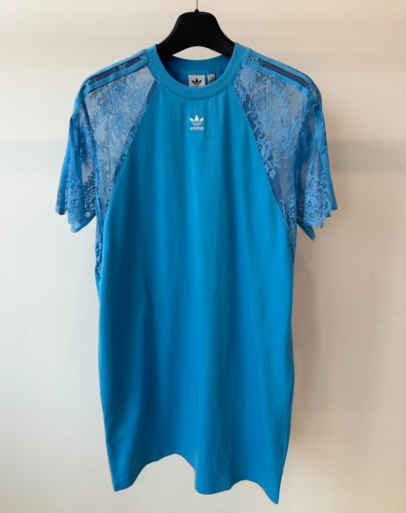 아디다스 레이스 티 드레스 HC4576 라이트 블루 WOMENS
